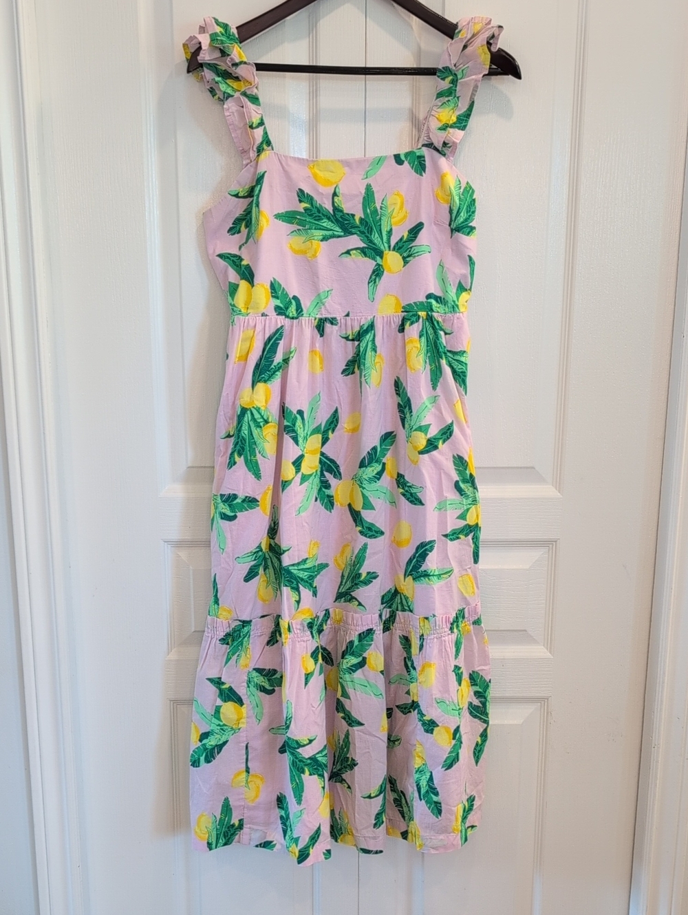 J Crew Pink Lemon Midi Dress
